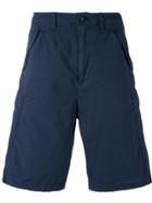 Armani Jeans Logo Patch Cargo Shorts - Blue