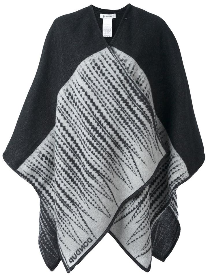 Dondup 'moyesi Iuni Unico' Poncho, Women's, Black, Wool