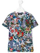 Dsquared2 Kids - All Over Print T-shirt - Kids - Cotton - 6 Yrs