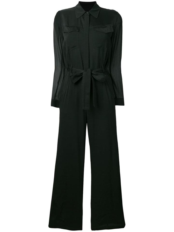 Pinko Belted-waist Jumpsuit - Black
