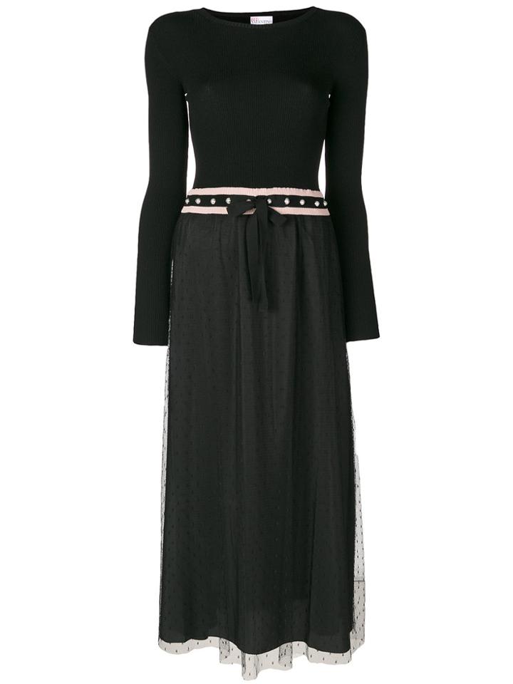 Red Valentino Layered Dress - Black