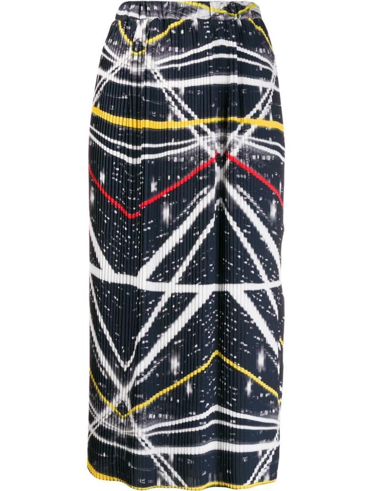 Ultràchic Pleated Midi Skirt - Yellow