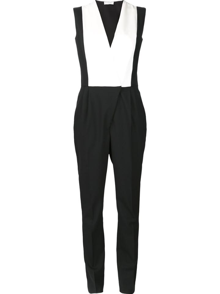 Golden Goose Deluxe Brand Paisley Pattern Striped Jumpsuit - Black