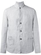 Transit - Buttoned Jacket - Men - Linen/flax - 52, Grey, Linen/flax