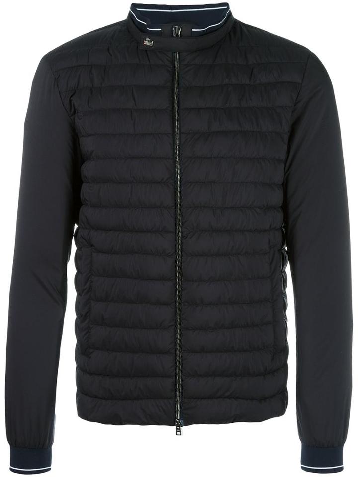 Herno Banded Collar Down Jacket, Men's, Size: 54, Blue, Polyimide/polyurethane/polyamide/polyester
