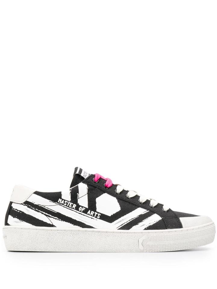 Moa Master Of Arts Printed Low-top Sneakers - Black