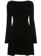 Derek Lam 10 Crosby Long Sleeve Lace-up Back Dress - Black