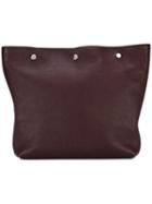 Marni Large Pouch Clutch Bag, Adult Unisex, Red, Calf Leather/cotton/polyamide
