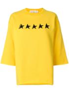 Golden Goose Deluxe Brand Star Embroidered Sweater - Yellow & Orange
