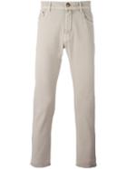 Jacob Cohen Slim-fit Trousers, Men's, Size: 38, Nude/neutrals, Cotton/spandex/elastane