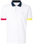 Sun 68 Tricolour Polo Shirt - White