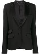 Paco Rabanne Fitted Single-breasted Blazer - Black