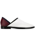 Toga Virilis Contrasting Heel Counter Loafers - White