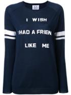 Zoe Karssen 'friend' Sweatshirt, Women's, Size: Medium, Blue, Wool
