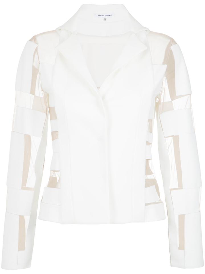 Gloria Coelho Panelled Blazer - White