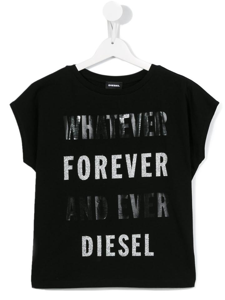 Diesel Kids Forever T-shirt, Boy's, Size: 12 Yrs, Black