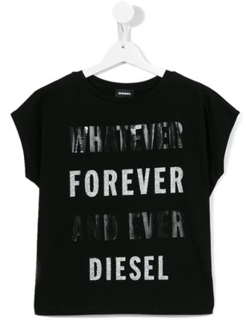 Diesel Kids Forever T-shirt, Boy's, Size: 12 Yrs, Black