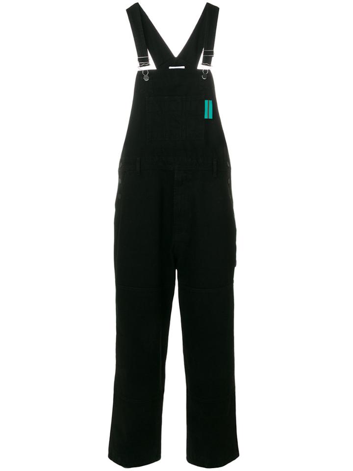 Études Ironie Denim Dungarees - Black