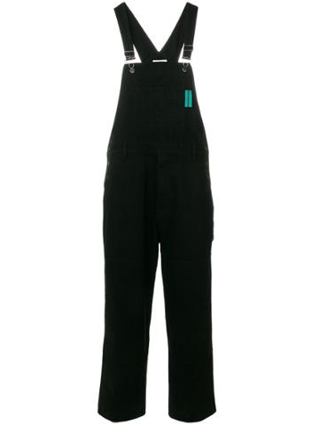 Études Ironie Denim Dungarees - Black