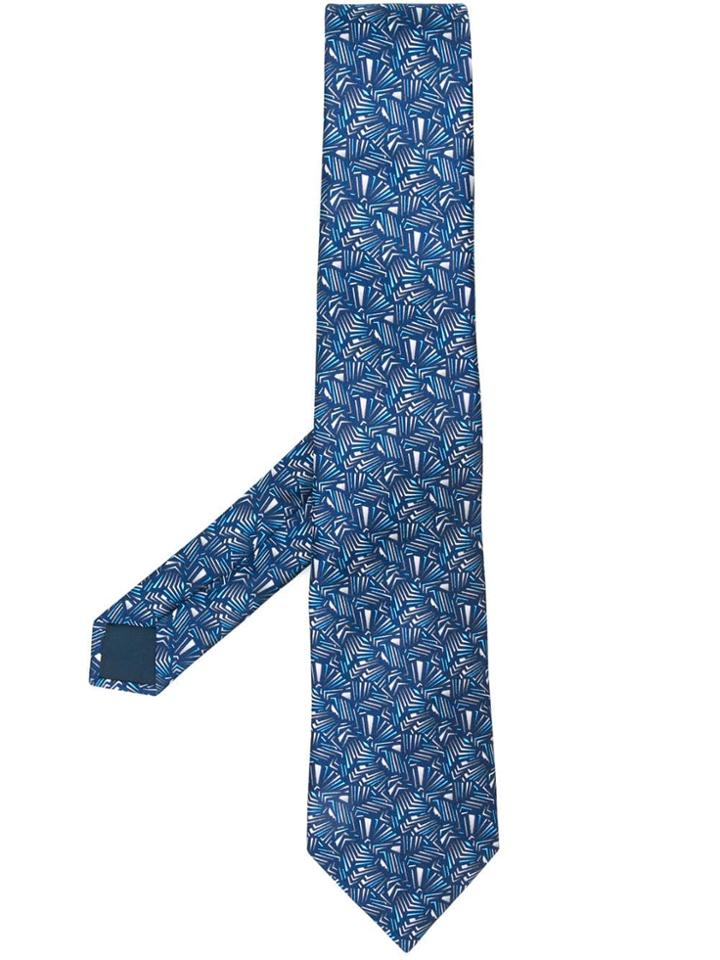 Lanvin Silk Marino Tie - Blue
