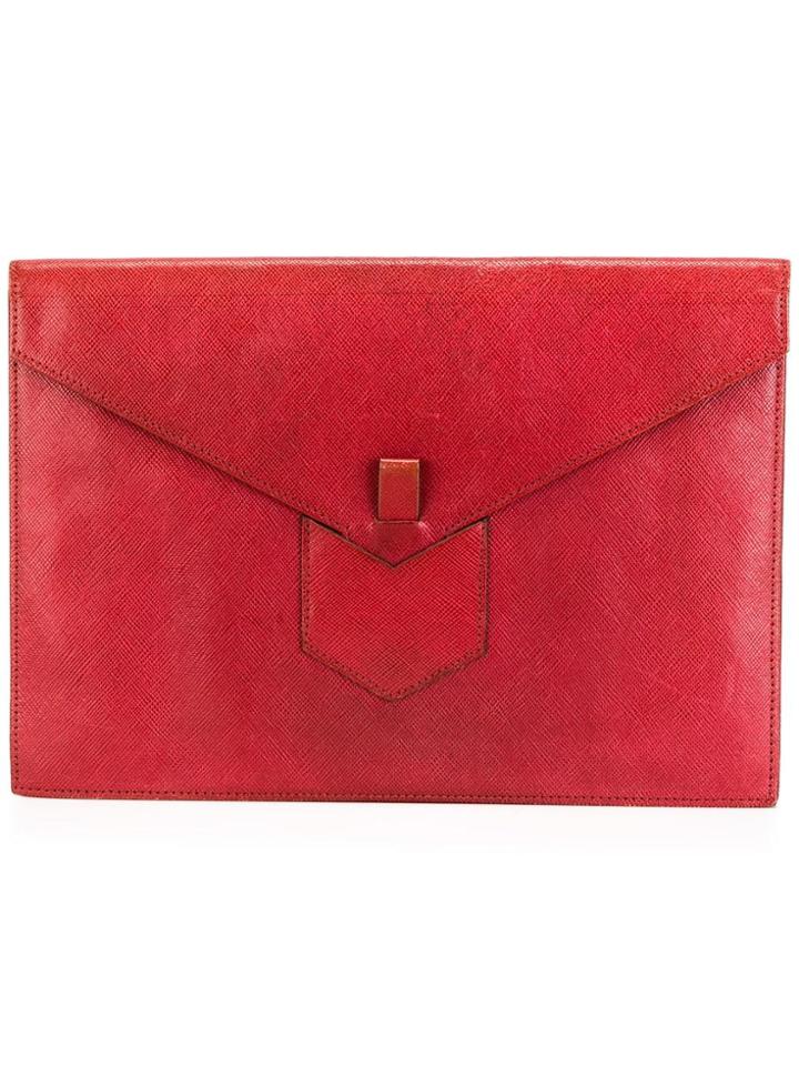 Yves Saint Laurent Vintage Clutch Bag - Red