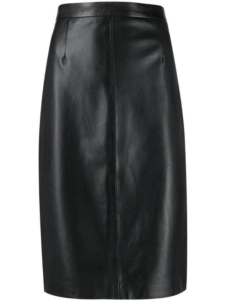 Red Valentino Red(v) Fitted Pencil Skirt - Black