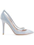 Valentino Clear Panel Pumps - Blue