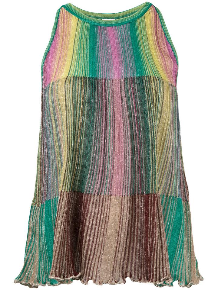 M Missoni Striped Tank Top, Women's, Size: 44, Viscose/polyimide/metallic Fibre