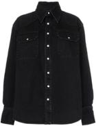 Matthew Adams Dolan Long Sleeved Denim Western Shirt - Black
