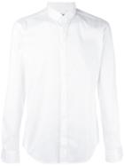 Wooyoungmi Band Collar Shirt, Men's, Size: 52, White, Cotton/polyamide/spandex/elastane