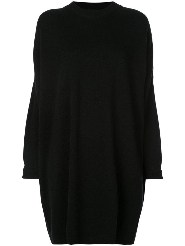 Dusan Oversized Long-sleeve Sweater - Black