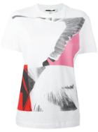 Mcq Alexander Mcqueen Wing Collage T-shirt, Women's, Size: Small, White, Cotton