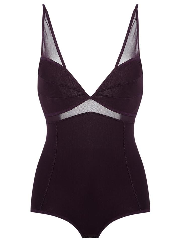 Giuliana Romanno Panelled Bodysuit, Women's, Size: G, Pink/purple, Polyamide/spandex/elastane