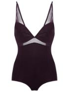 Giuliana Romanno Panelled Bodysuit, Women's, Size: G, Pink/purple, Polyamide/spandex/elastane