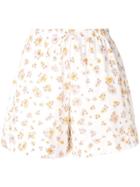 See By Chloé Floral Print Shorts - White
