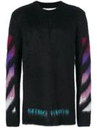 Off-white Brushed Arrows Pullover - Black