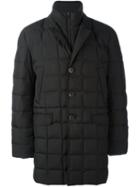 Fay Zipped Peaked Lapels Coat