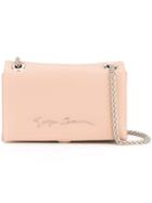 Giorgio Armani Logo Plaque Crossbody Bag, Women's, Nude/neutrals