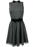 Valentino Vintage Bow Detail Dress - Grey