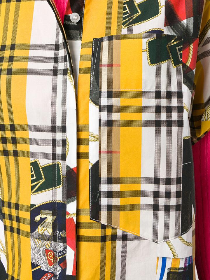 Burberry Contrast Check Print Shirt - Multicolour