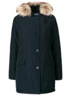 Woolrich Fur Hood Trim Parka - Blue