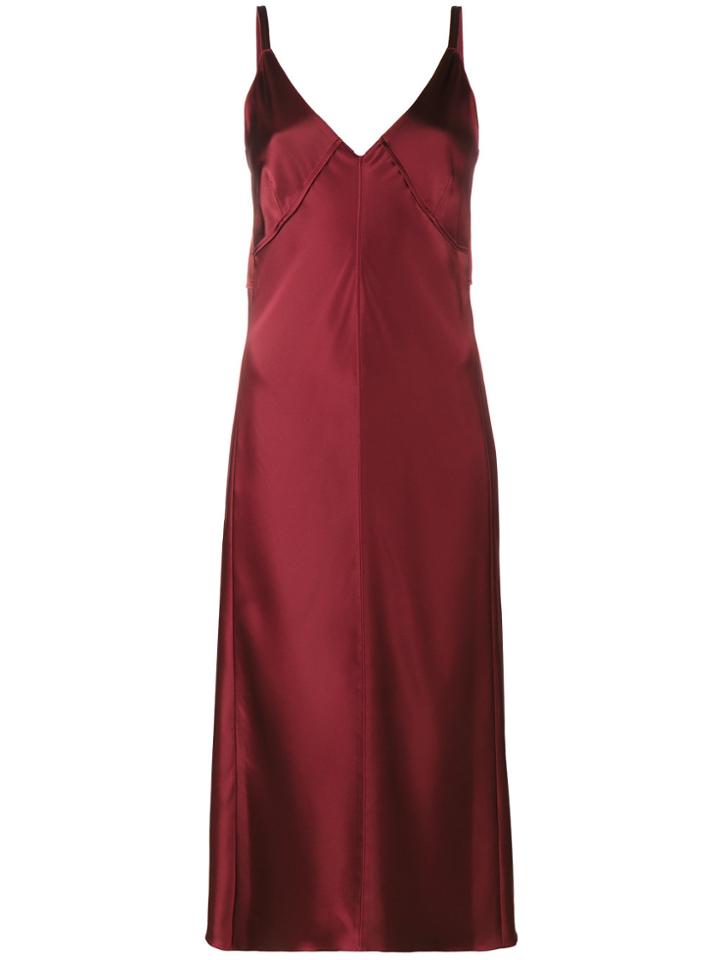 Helmut Lang Sleeveless Slip Dress - Red