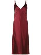 Helmut Lang Sleeveless Slip Dress - Red