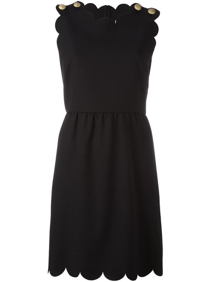 Red Valentino Scalloped Cady Dress