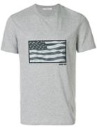 Givenchy American Flag T-shirt - Grey