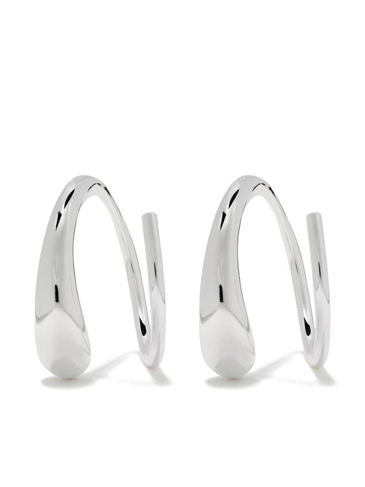 Georg Jensen Mercy Swirl Earrings - Silver