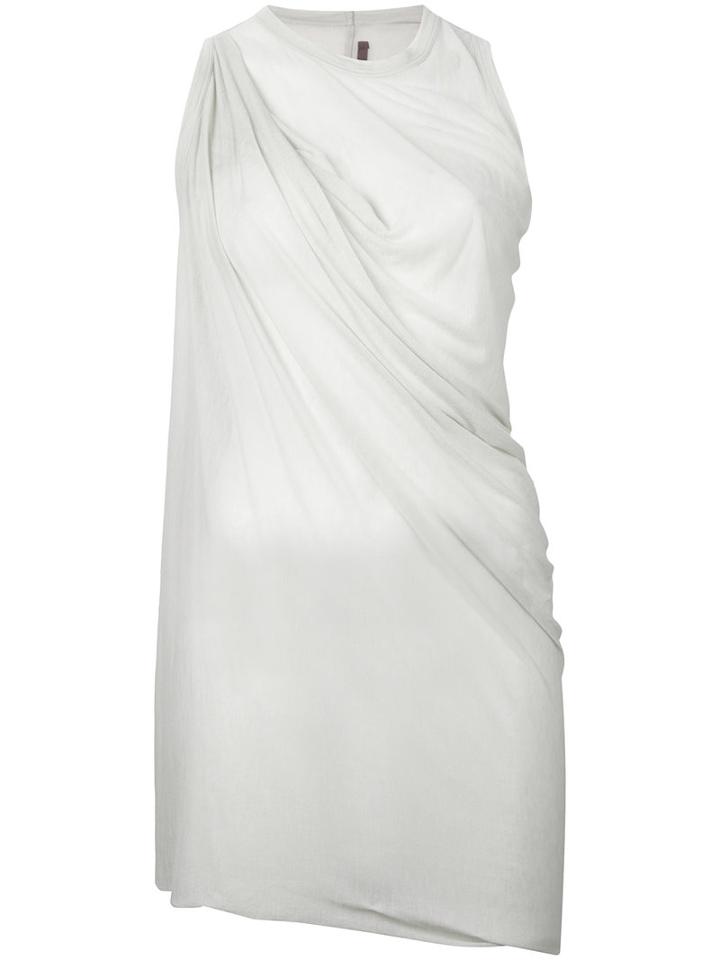 Rick Owens Lilies - Draped Sleeveless Top - Women - Cotton/polyamide/viscose - 42, White, Cotton/polyamide/viscose