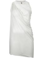 Rick Owens Lilies - Draped Sleeveless Top - Women - Cotton/polyamide/viscose - 42, White, Cotton/polyamide/viscose