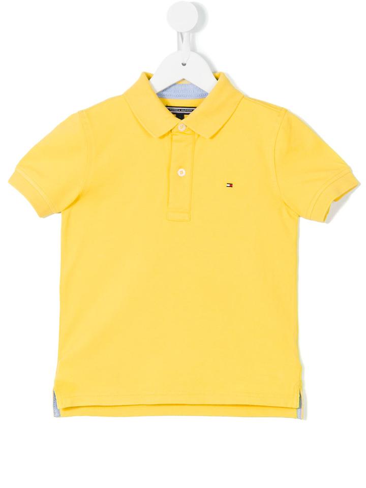 Tommy Hilfiger Junior - Classic Polo Shirt - Kids - Cotton/spandex/elastane - 3 Yrs, Yellow/orange