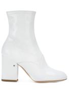 Laurence Dacade Zipped Ankle Boots - White